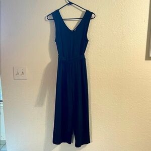 POPSUGAR Black V-Neck Jumpsuit